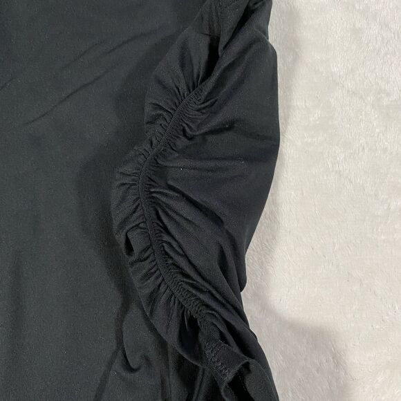 Abercrombie & Fitch YPB PowerSoft Black Muscle Tank Rouched Sides Women's XXL - Picture 6 of 9